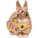Dekorace figurka králíček posetý květy - 19*12*18 cm – Hledejceny.cz