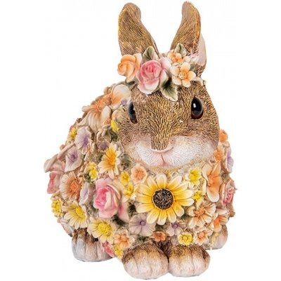 Dekorace figurka králíček posetý květy - 19*12*18 cm – Hledejceny.cz