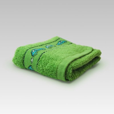 Dobrý Textil Dětský ručník s motivy Zelená | 30 x 50 cm – Zboží Mobilmania