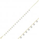 Olivie stříbrný řetízek na nohu gold 5804 – Sleviste.cz