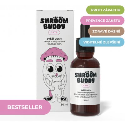 Shroom Buddy Cats svěží dech 30 ml – Zbozi.Blesk.cz