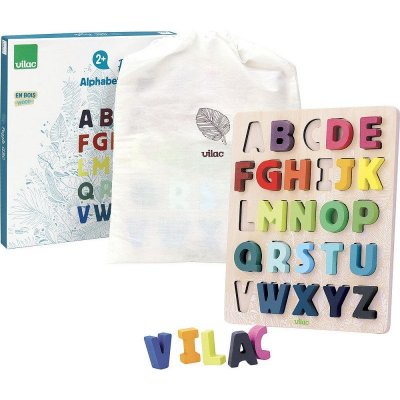 Vilac Vkládací puzzle abeceda – Zboží Dáma