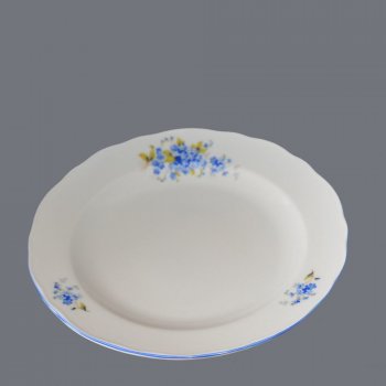 český porcelán talíř dezertní fialky 19 cm