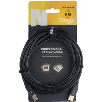 Stagg NCC5UAUB USB 2.0, USB A/USB B, 5m