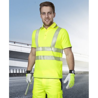 Ardon Polokošile SIGNAL výstražné krátký rukáv H5908 Žlutá odstíny 2XL – Zboží Dáma