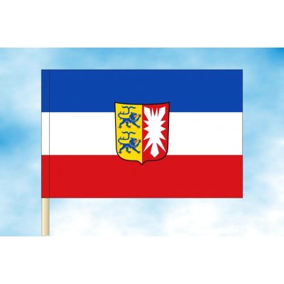 LIBEA, s.r.o. Šlesvicko-Holštýnsko vlajka Rozměr: 30×45 cm, Uchycení: Návlek na žerď – Hledejceny.cz