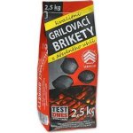 Servis Les grilovací brikety, dřevěné uhlí, 2,5 kg – Zboží Dáma