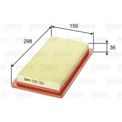 Vzduchový filtr VALEO 585061 – Hledejceny.cz