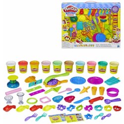 PLAY-DOH HASBRO Modelína velká sada 10 kelímků 840g s nástroji a nádobím 14e