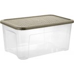 Tontarelli Box ARIANNA 43 l s víkem ,transparent/šedohnědá 8034182A75 – Hledejceny.cz