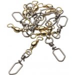 Kinetic Karabinka s obratlíkem Barrel Swivel w/Scandic Snap Brass vel.1 4ks – Zboží Dáma