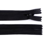Prima-obchod Spirálový zip skrytý No 3 délka 40 cm dederon, barva 332 černá – Hledejceny.cz