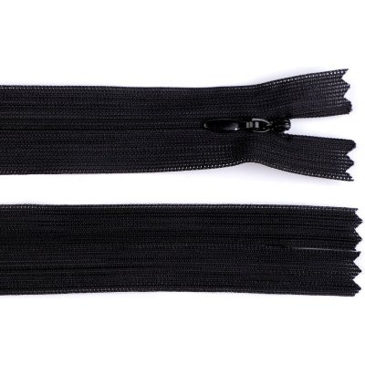 Prima-obchod Spirálový zip skrytý No 3 délka 40 cm dederon, barva 332 černá – Hledejceny.cz