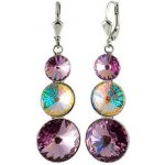 Klimm Rivoli se Swarovski Elements s třemi kameny Light Amethyst 13035 světle fialový – Hledejceny.cz