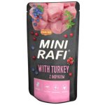 Rafi Adult Mini s krůtím masem borůvkami a brusinkami pro malá plemena 150 g – Sleviste.cz