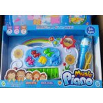 Bambilon piánko s mikrofonem plast na baterie v krabici 38 cm – Zboží Dáma