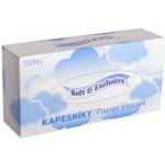 Soft & Exclusive Kapesníky papírové 2-vrstvé 3x150 ks – Sleviste.cz