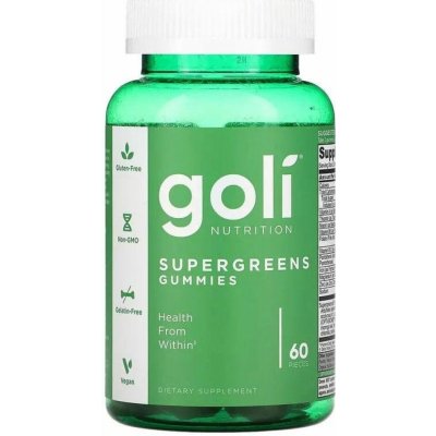 Goli Nutrition Supergreens Gummies 60 gumových bonbónů – Hledejceny.cz