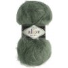 Příze Alize Mohair Classic New 180 zeleno šedá