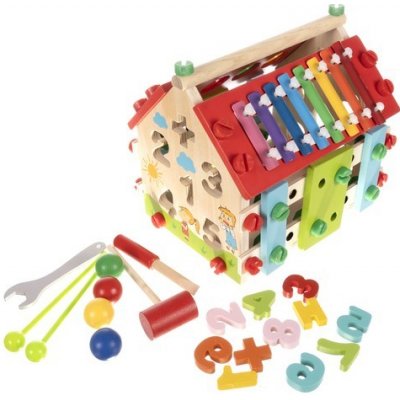 Montessori multifunkční dřevěný domeček Kruzzel 22564 – Sleviste.cz