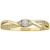 Prsteny SILVEGO Zlatý prsten Ellen s Brilliance Zirconia Y QR1100GY