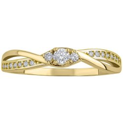 SILVEGO Zlatý prsten Ellen s Brilliance Zirconia Y QR1100GY