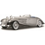 Maisto Mercedes-Benz 500 K Typ Specialroadster 1936 šedá metalíza 1:18 – Zboží Dáma