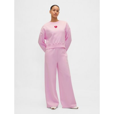 GAP Tepláky High Rise Baggy VintageSoft Růžová – Zboží Dáma