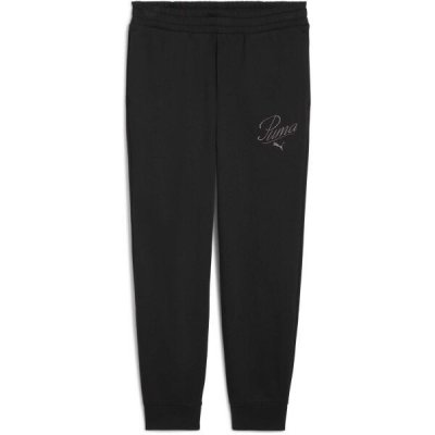 Puma ESSENTIALS SCRIPT SWEAT PANTS FL Dámské tepláky černá – Zbozi.Blesk.cz