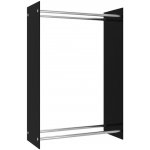 VidaXL Tvrzené sklo 80 x 35 x 120 cm černý – HobbyKompas.cz