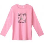 Dívčí tričko S KYTIČKOU A TŘPYTKAMI Růžová – Zboží Dáma