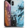 Pouzdro a kryt na mobilní telefon Apple Pouzdro Picasee silikonové Apple iPhone XS Max - Organic blue čiré