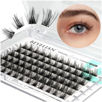 BEYELIAN 72 ks 10-16mm smíšené prodlužování řas DIY umělé řasy pro osobní použití doma – Zboží Dáma