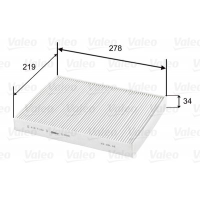 Filtr, vzduch v interiéru VALEO 715581 – Hledejceny.cz
