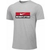 Pánské Tričko Nike pánské tričko Weightlifting Big Swoosh šedo červené