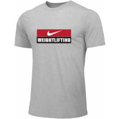 Nike pánské tričko Weightlifting Big Swoosh šedo červené