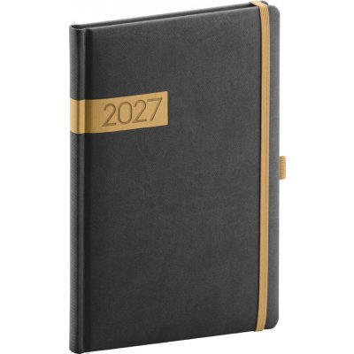 Notique Twill A5 týdenní 2027 černo-zlatý – Hledejceny.cz