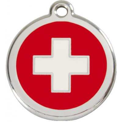 Red Dingo známka s rytím Švýcarská vlajka Střední – Zboží Dáma