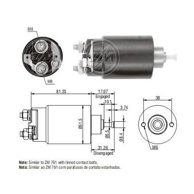 Spínač startéru Ford 1S4U-11000-AA / F3RZ11390A | Zboží Auto