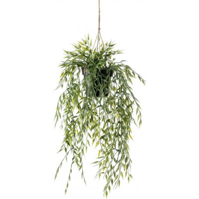 zahrada-XL Emerald Umělý bambus závěsný keř v květináči 50 cm – Zboží Mobilmania