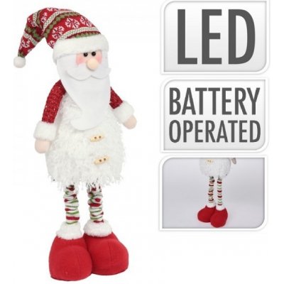 LED Santa Claus s dlouhýma nohama 70 cm Sezónkovo – Zboží Mobilmania