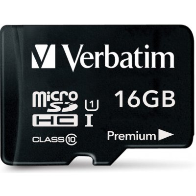 Verbatim microSDHC 16 GB UHS-I 44010 – Zbozi.Blesk.cz