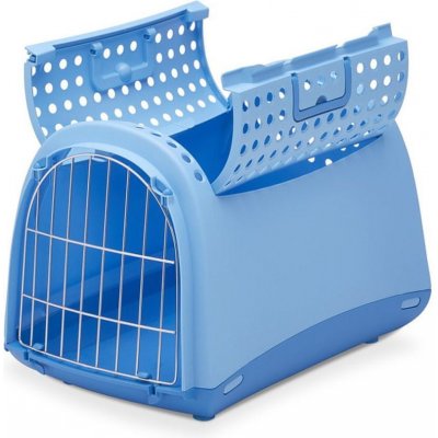 Argi Přepravka pro kočky a psy Cabrio - modrá - 50x32x34,5 cm