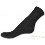 Nepon 100% bavlněné ponožky 41/42 černé žebro – Zboží Mobilmania