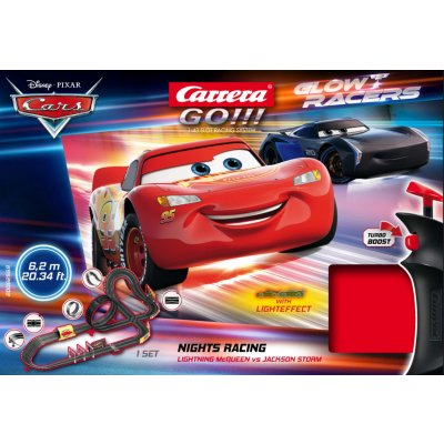 Carrera Autodráha GO 63521 Disney Cars 3 GLOW – Zbozi.Blesk.cz