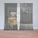 Sablio Záclony Wall-E robot Měsíc: 2ks 150x250cm – Hledejceny.cz