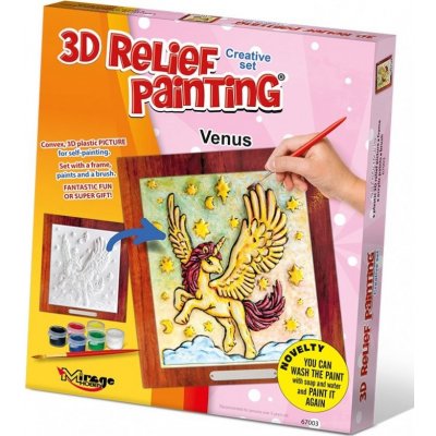 MIRAGE HOBBY Kreativní sada 3D malování Relief Painting: Jednorožec Venus – Hledejceny.cz