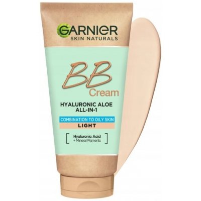 Garnier Hyaluronic Aloe All-In-1 BB Cream hydratační BB krém pro mastnou a smíšenou pleť Bright 50 ml – Zbozi.Blesk.cz