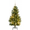 Vánoční stromek zahrada-XL Umělý sklápěcí vánoční stromek se 150 LED a koulemi 150 cm