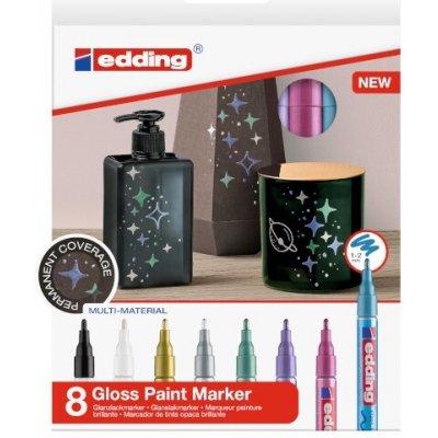 Edding 753 5S kaligrafický metalické barvy – Zboží Dáma